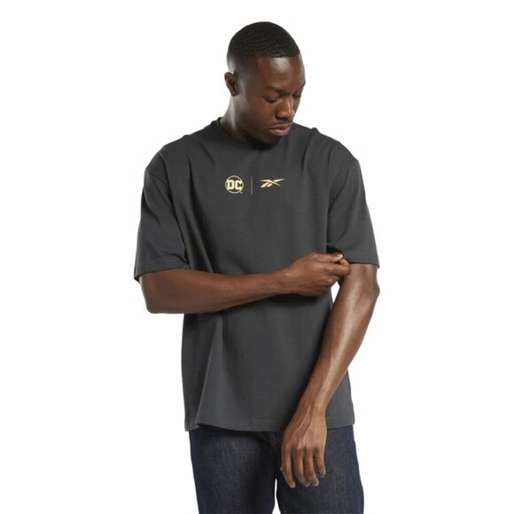 3/$25 ❥DC x Reebok Batman vs The Joker Gotham T-Shirt Men's Medium Stretch Black - Picture 9 of 9